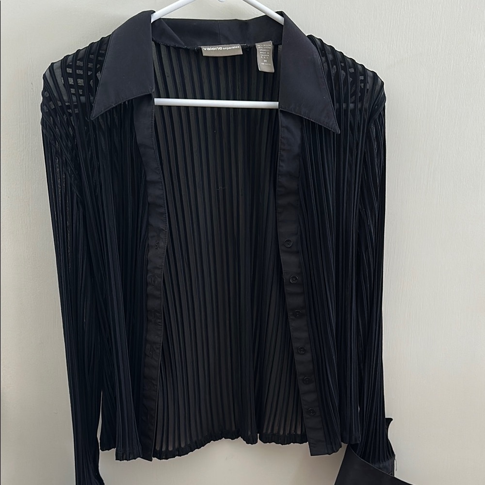 Vintage Valerie Seperates Sheer Long Sleeve Top